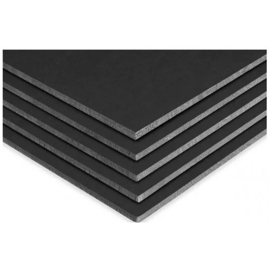 Black Foamboard - 5 mm thick, tow side Black Size (70 x 100 mm) each piece in a bag